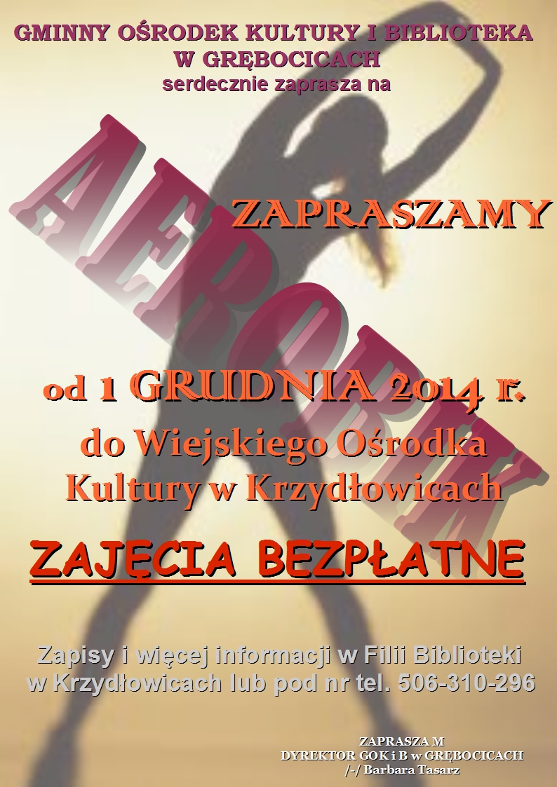 1.12.2014 Aerobik w Krzydłowicach