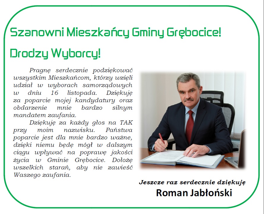 podziekowanie